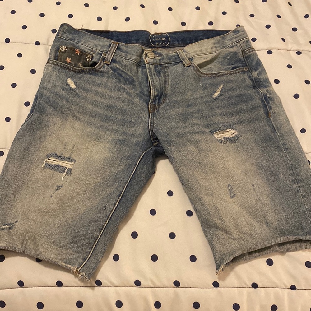 Mens Brooklyn Calling Jean Shorts